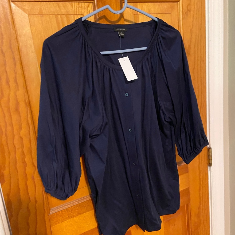 Navy cardigan